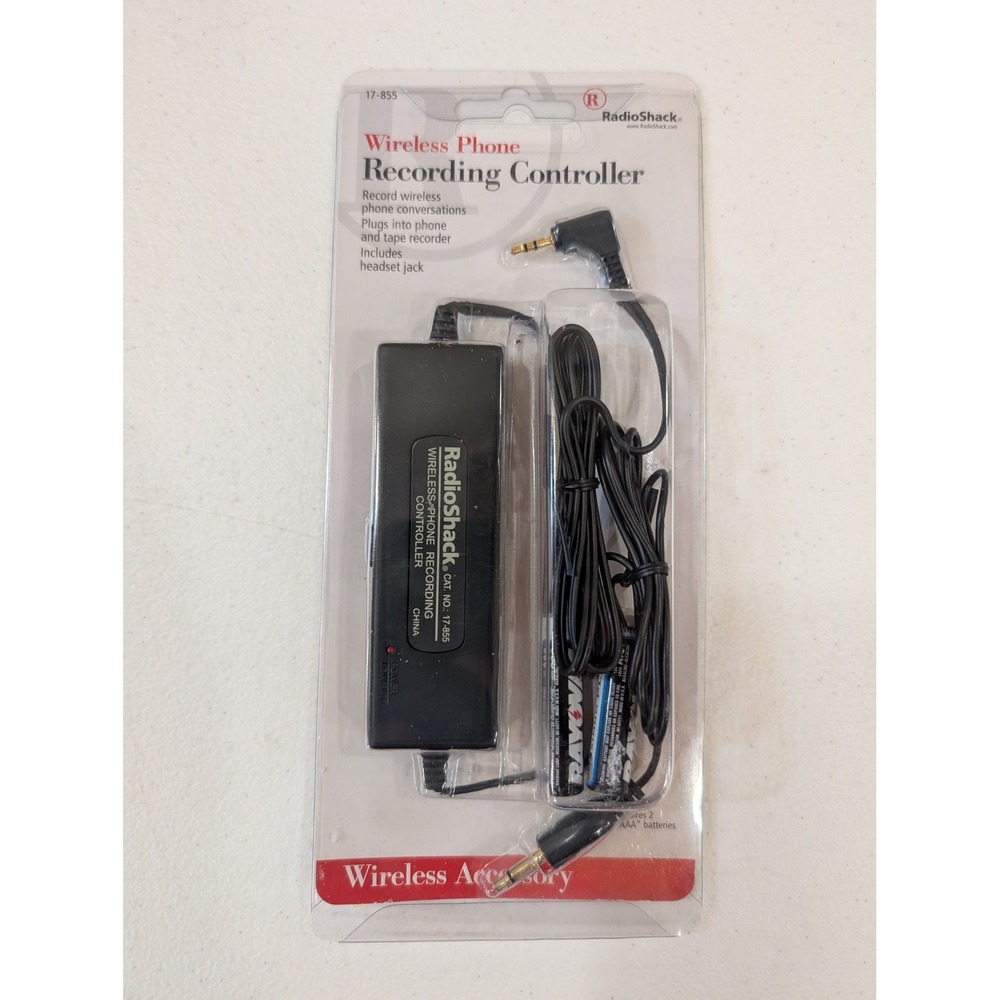 RadioShack Wireless Phone Recording Controller 17-855 New in‎ Package NOS